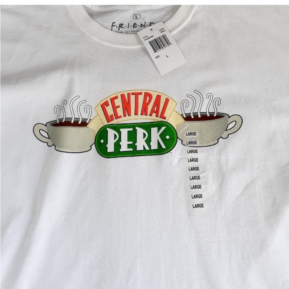 🆕 RIPPLE JUNCTION: FRIENDS THEME Central Perk T-shirt- Various Sizes - Picture 4 of 5
